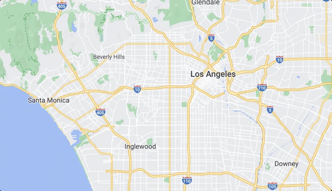 Los Angeles map